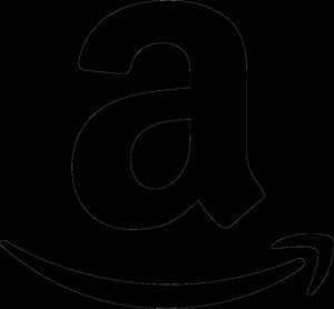 Amazon Logo Black Background PNG image with transparent background