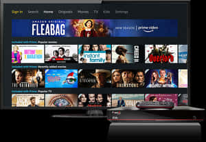 Amazon Prime Video Interfaceon T V PNG image with transparent background