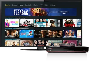 Amazon Prime Video Interfaceon T V PNG Image