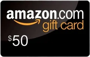 Amazon50 Dollar Gift Card PNG Image