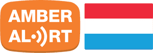 Amber Alert Sign Luxembourg PNG with transparent background