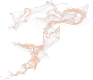 Amber Smoke Artistry PNG Image