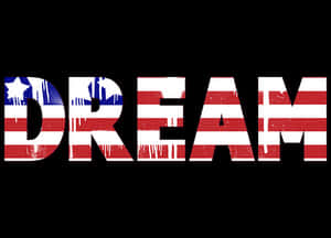 American Dream Text Graphic PNG image with transparent background