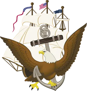 American Eagle Maritime Symbol PNG Image