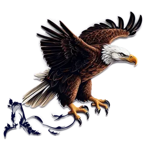 American Eagle With Flag Png Xtl PNG Image