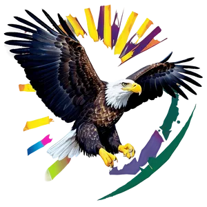 American Eagle With Sun Background Png Bjo92 PNG Image