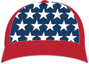 Patriotic Baseball Cap Photo Booth Prop - Community Of Madrid Flag, HD Png Download PNG image with transparent background