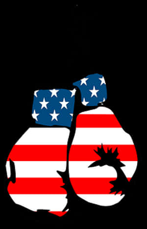 American Flag Boxing Gloves PNG image with transparent background