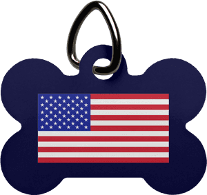 American Flag Dog Bone Pet Tag - Stock Exchange, HD Png Download PNG