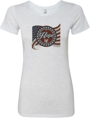 American Flag Hope Tshirt Design PNG Image