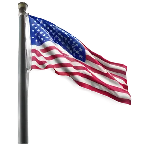 American Flag On Pole Against Sky Png 87 PNG Image