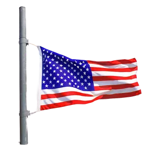 American Flag On Pole Against Sky Png Jvi PNG Image