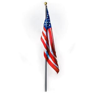 American Flag On Pole With Sunburst Background Png 06132024 PNG Image