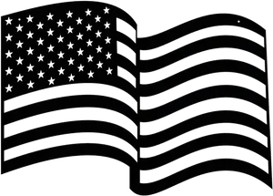 American Flag Outline PNG Image