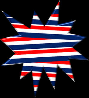 American Flag Starburst PNG image with transparent background