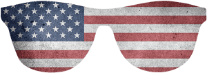 Usa, Shades, Sunglasses, American Flag - American Flag With 4 Corner Grommets, HD Png Download PNG with transparent background