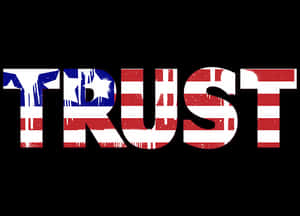 American Flag Trust Graphic PNG image with transparent background