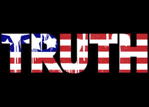 American Flag Truth Graphic PNG image with transparent background