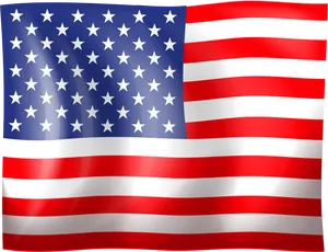 American Flag Waving PNG Image