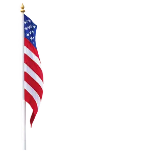 American Flag With Flagpole Png 13 PNG Image