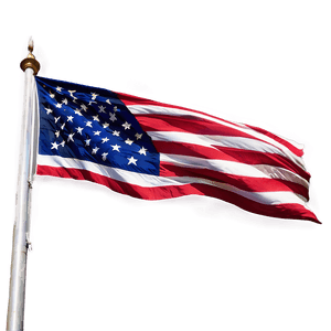 American Flag with Pole PNG Clipart gkj PNG image with transparent background