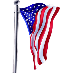 American Flag with Pole PNG Clipart vjg96 PNG image with transparent background