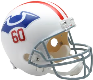 American Football Helmet Patriotic Design PNG Image