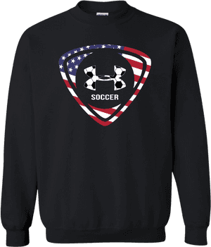 American Soccer Shield Sweatshirt PNG image with transparent background