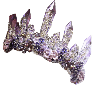 Amethyst Crystal Tiara PNG