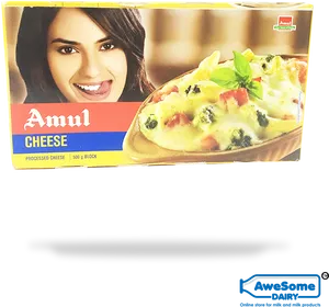 Amul Cheese Processed500g Block Packaging PNG Image