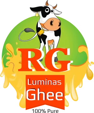 Amul Luminas Ghee Branding PNG Image