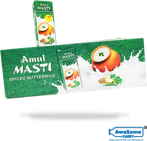 Amul Masti Spiced Buttermilk Advertisement PNG Image