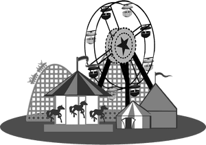 Carnival Clipart Black And White, HD Png Download PNG with transparent background