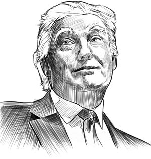 An Open Letter To Mr - Sketch Of Donald Trump, HD Png Download PNG image with transparent background