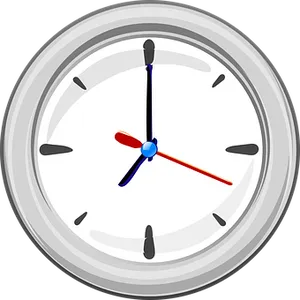 Analog Clock Illustration PNG Image