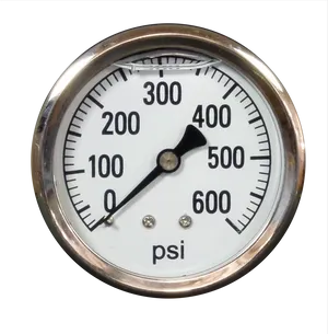 Analog Pressure Gauge Reading PNG Image