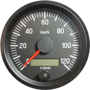 Analog Vehicle Speedometer PNG Image