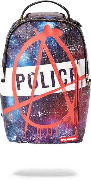 Anarchy Themed Backpack PNG Image