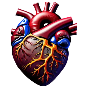 Anatomical Heart Illustration Png Wgm64 PNG Image