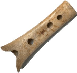 Ancient Bone Flute PNG image with transparent background
