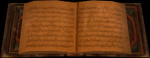 Ancient Book Spread PNG image with transparent background