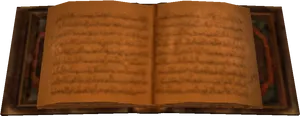 Ancient Book Spread PNG Image