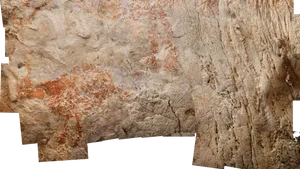 Ancient Cave Paintingsand Textures PNG Image