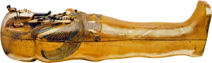 Ancient Egyptian Golden Sarcophagus PNG Image