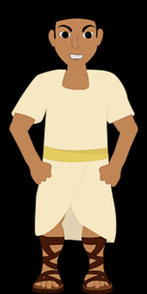 Ancient Egyptian Man Illustration PNG