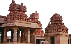 Ancient Hindu Temple Architecture PNG Image