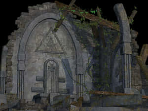 Ancient Masonic Ruins Architecture PNG image with transparent background