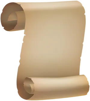 Ancient Paper Scroll Illustration PNG Image