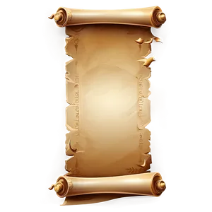 Ancient Scroll Banner Illustration Png Rwe PNG Image