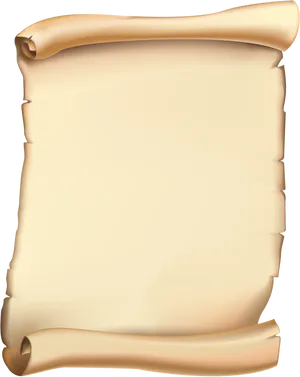 Ancient Scroll Blank Parchment PNG Image